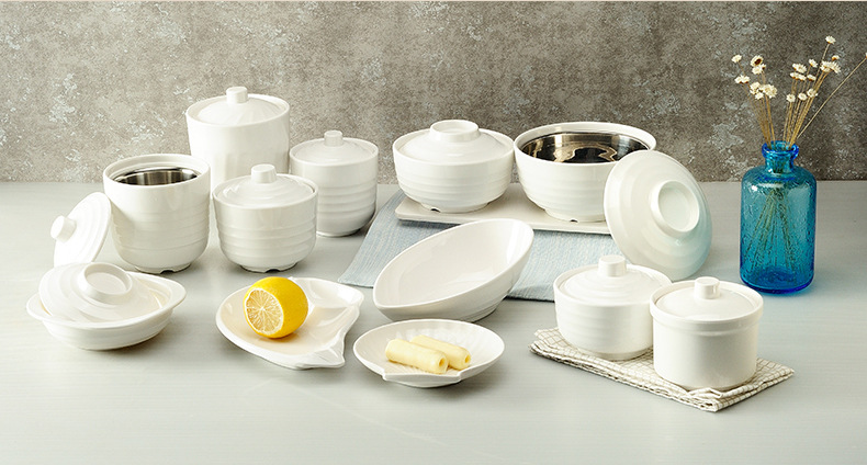 加厚仿瓷密胺餐具快餐店真功夫套装托盘碟子味碟菜盘汤盅碗碟碗盘