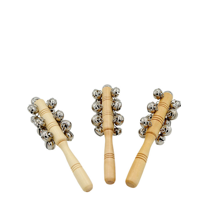 奥尔夫打击乐器 厂家供应 手棒铃 13铃棒铃 早教类乐器