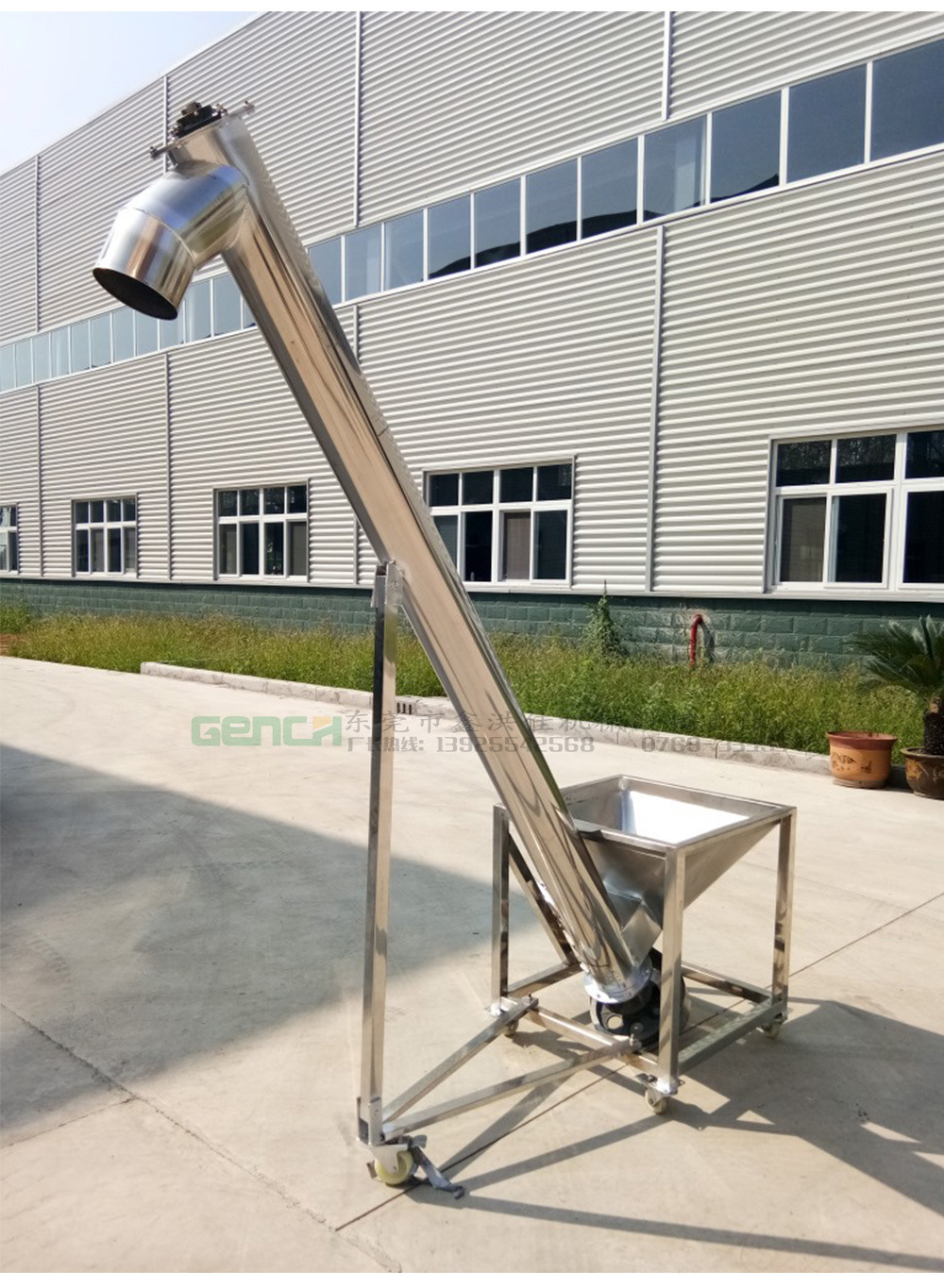 厂家直销管式绞龙输送机 螺旋上料机 不锈钢材质软管吸粮机