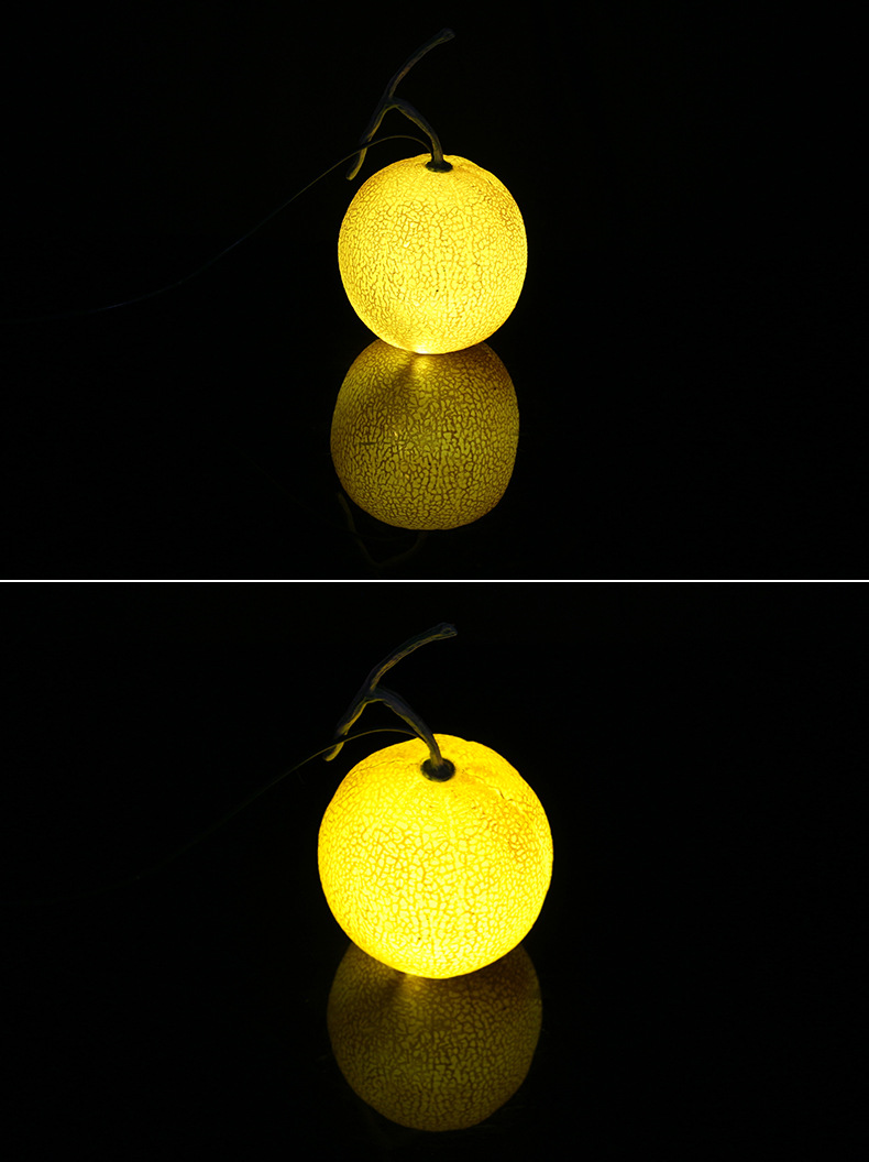led哈密瓜灯仿真水果灯哈密瓜哈蜜瓜灯装饰水果灯室内外草地灯