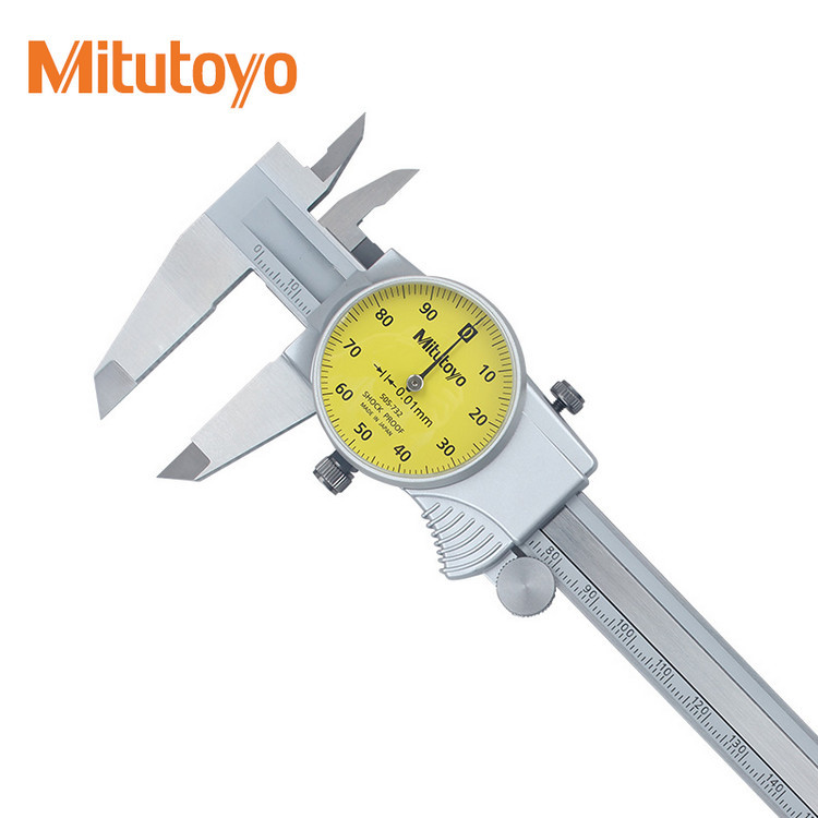 日本mitutoyo三丰指针游标卡尺001mm带表卡尺0200mm505733