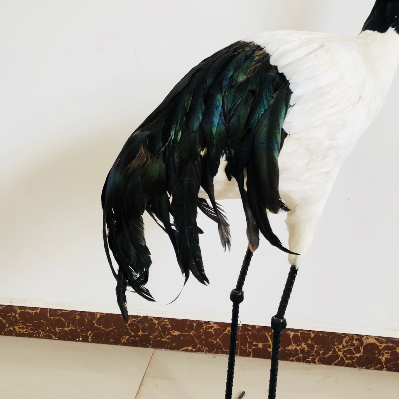 仿真羽毛丹顶鹤工艺品