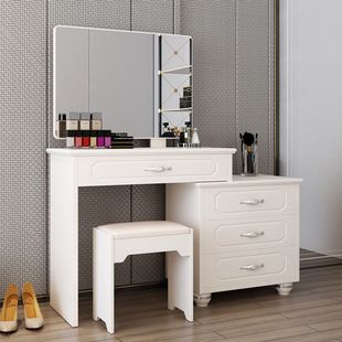 梳妆台卧室简约现代小户型时尚迷你欧式梳妆桌经济型可伸缩化妆台