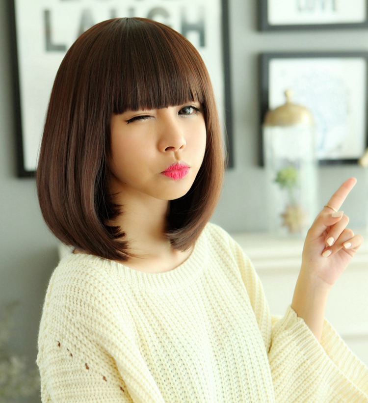 假发女 短发 齐刘海bobo波波头 欧美假发 速卖通热卖款现货批发