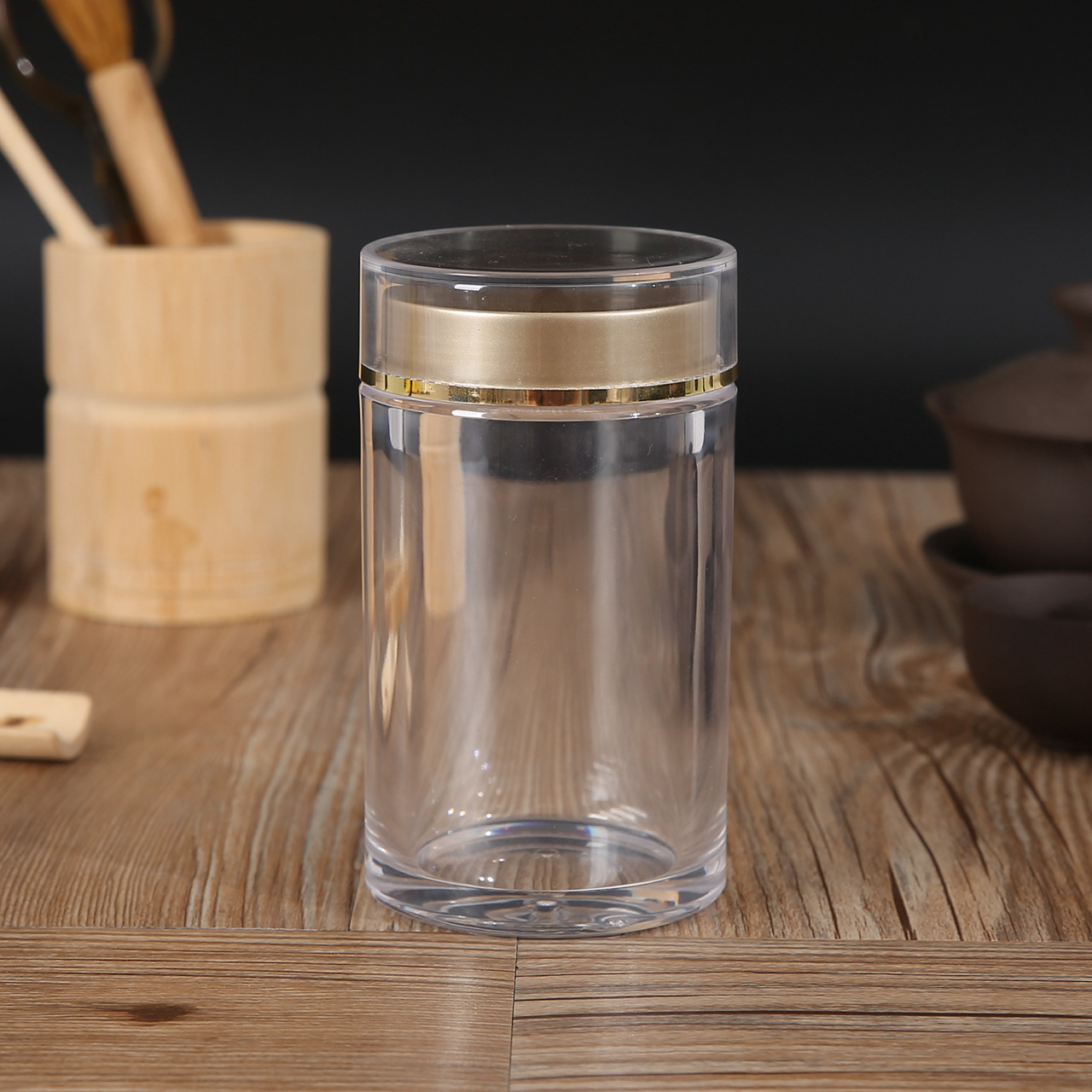 精品定制高档亚克力罐7x9透明保健品塑料瓶 食品级亚克力瓶定制