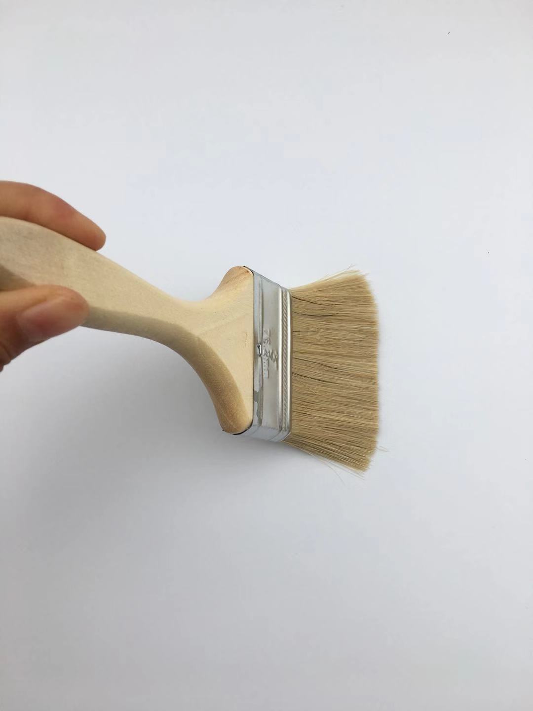 猪毛刷软毛小毛刷子除尘清洁油画烧烤木柄油漆刷子批发厂家木柄刷