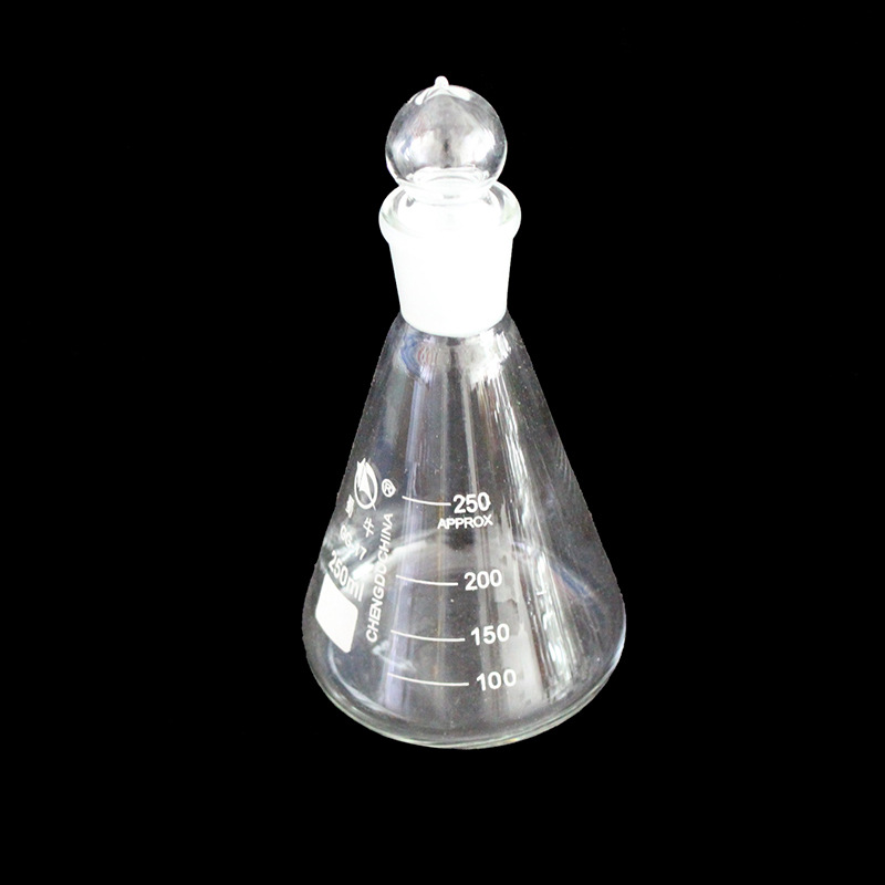 批发具塞磨口三角瓶 耐高温玻璃磨口烧瓶化学实验室用仪器 锥形瓶