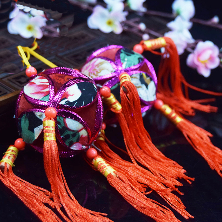 广西花布绣球壮族民族风特色工艺品刺绣旅行社送礼品