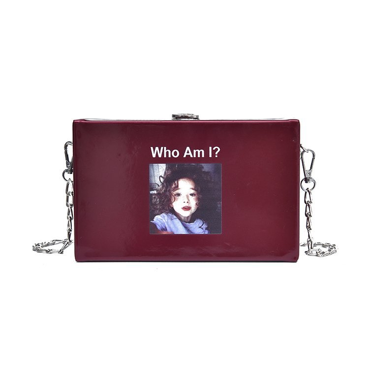 Patent Leather Small Square Bag Women's 2023 New Fashion Shaping Fashion Box Bag Summer Girls One Shoulder Messenger Bag Chain Bag