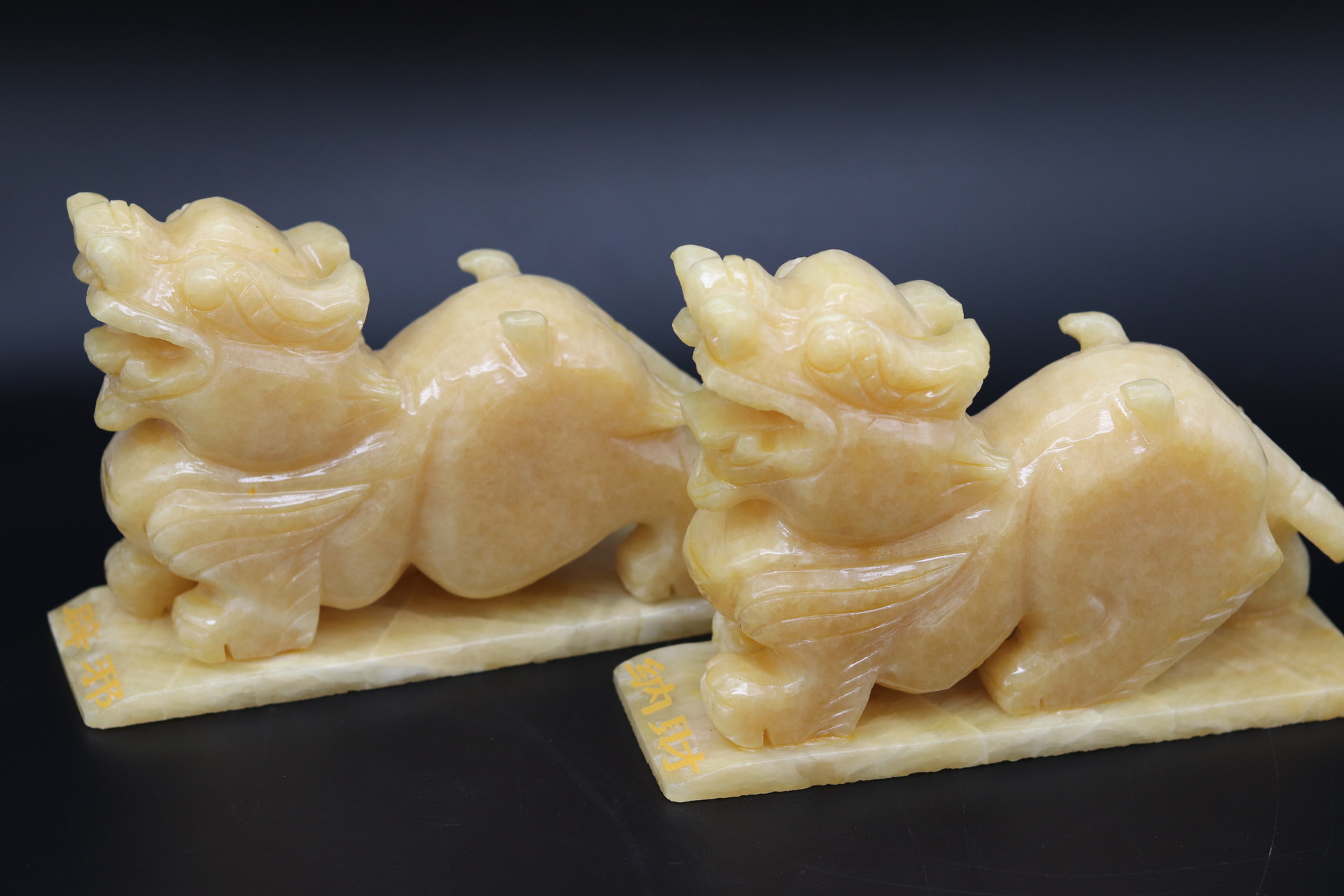 批发天然米黄玉貔貅玉石辟邪,玉器招财纳福家具摆设送礼礼物