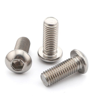 304不锈钢圆头内六角螺丝m4*5/6/8/10/12/14/16-30/35/40/45/50
