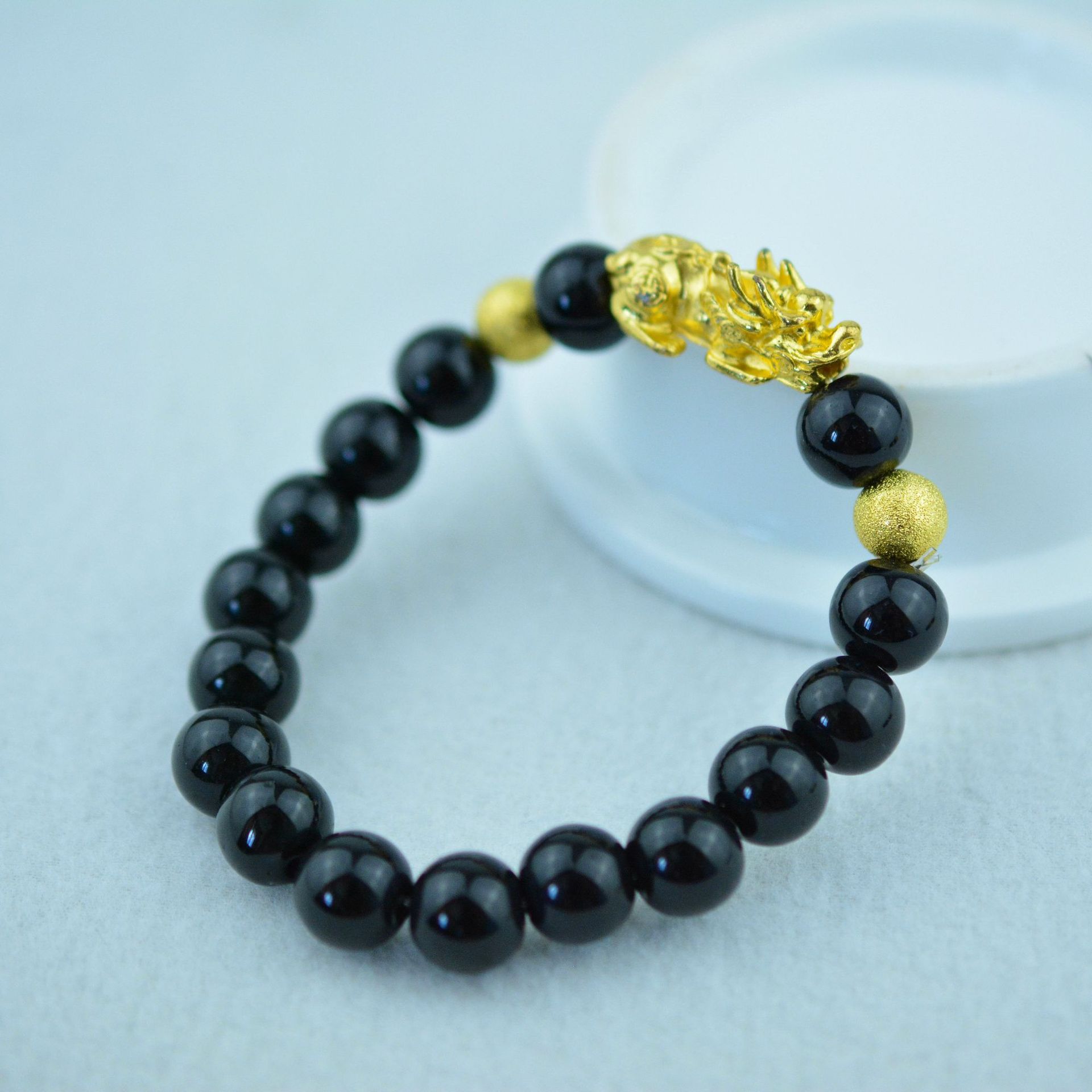 手链 金珠貔貅手链 金麒麟手链 镀金貔貅手链批发