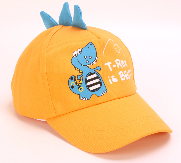 韩版棒球帽批发卡通恐龙童帽个性休闲儿童帽子春夏季遮阳鸭舌帽
