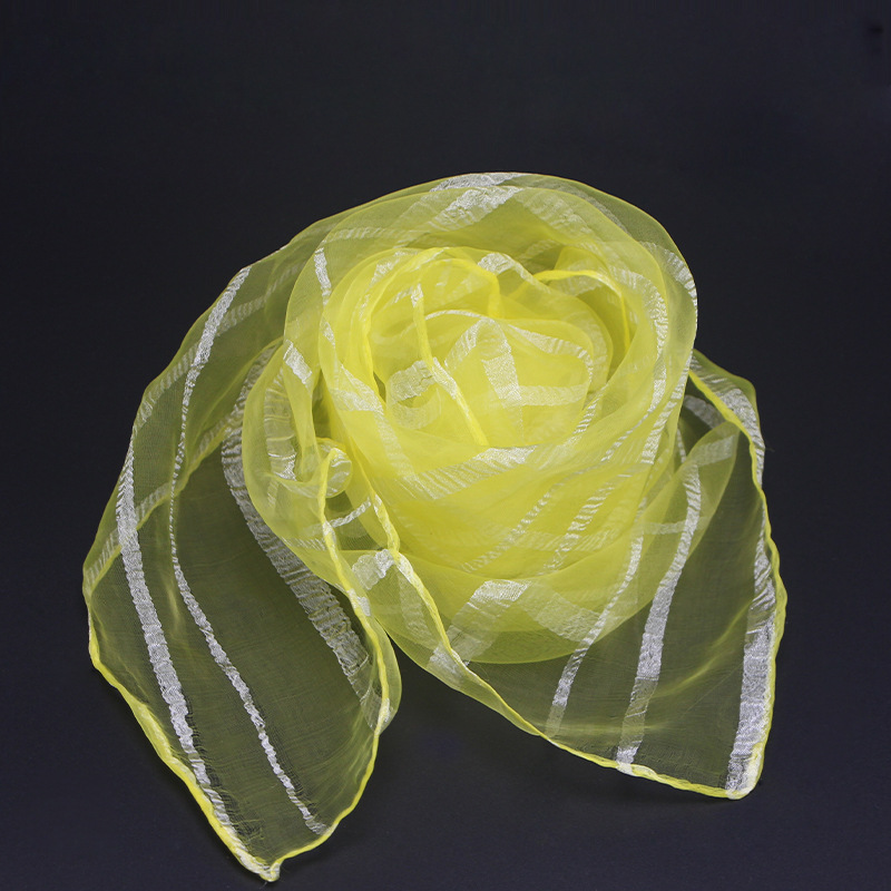 厂家直销儿童表演丝巾幼儿园舞蹈方巾纯色尼龙头纱纱巾批发zk002