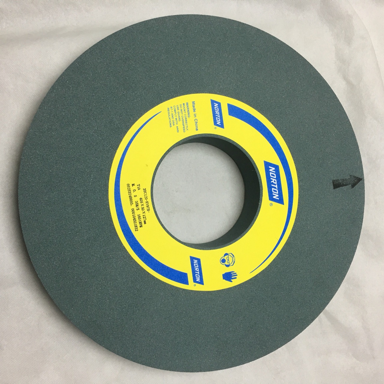 圣戈班norton诺顿39c绿碳化硅gc外圆磨床砂轮gc120kv400*50*127