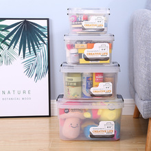 塑料收納箱小號化妝品收納盒透明玩具整理箱零食盒禮品贈送包裝盒