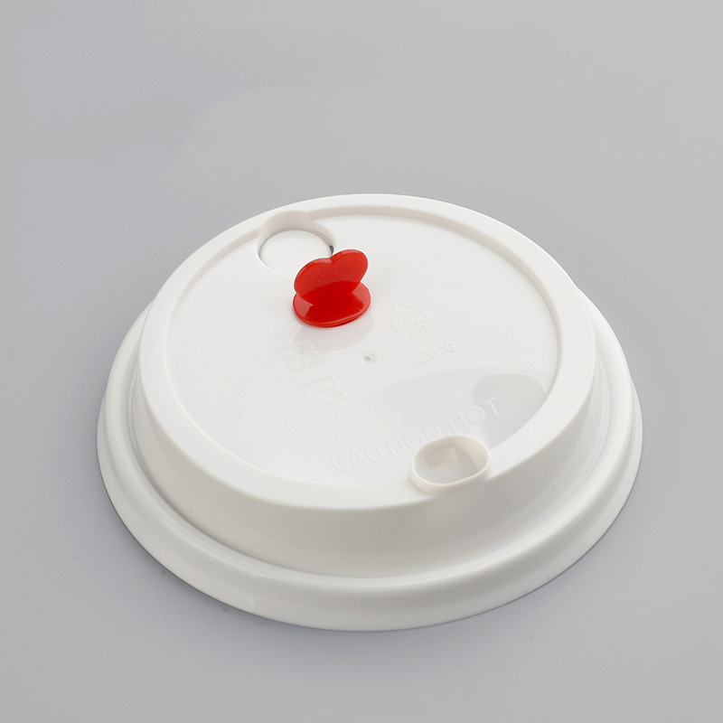 90 心形塞杯盖 pp 耐高温 创意盖子 红心盖高透 杯盖 可定制