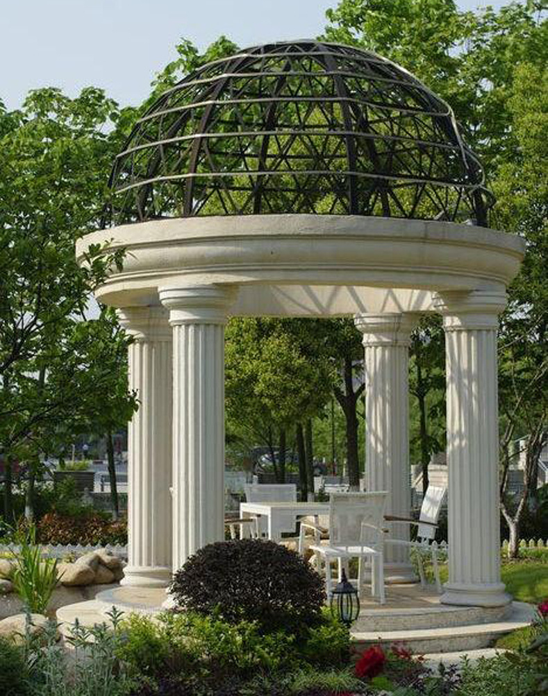 欧式天然石材亭子 现货直销 简约石雕凉亭定制 ytz-23