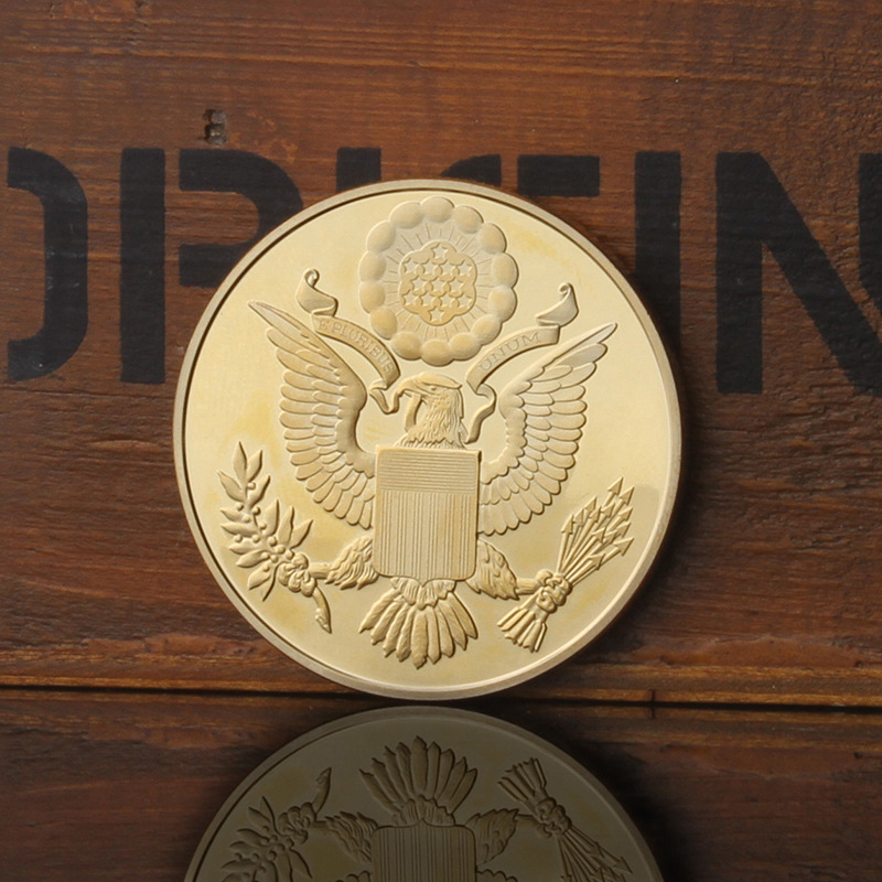 纪念品 美国国玺国徽上帝之眼纪念币 金字塔 金属纪念章 工艺品