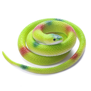 创意逼真橡胶眼镜蛇儿童搞怪皮蛇玩具软皮蛇动物模型厂家直销