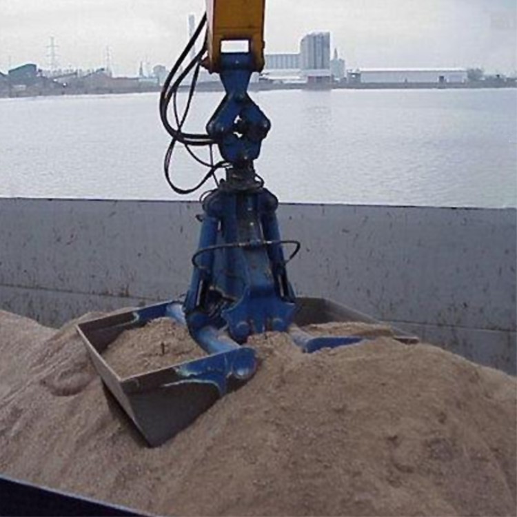 新款挖机捞沙斗 液压贝壳斗 蛤式抓斗 抓沙斗 抓煤斗1-2方可定制