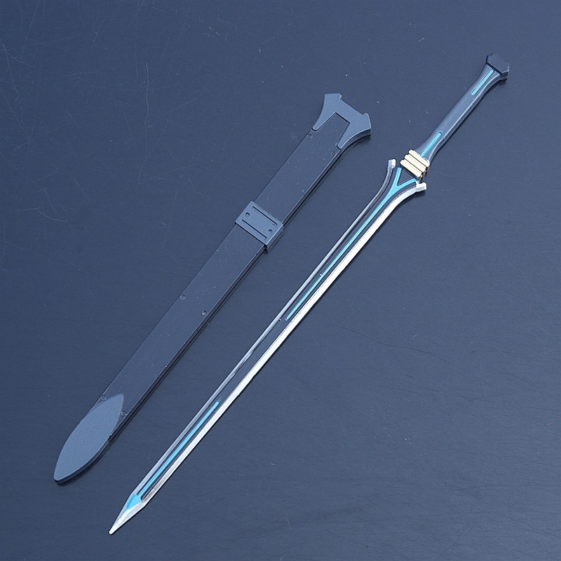 刀剑神域剧场版武器 序列之争桐人阐释者带鞘兵器合金模型未开刃