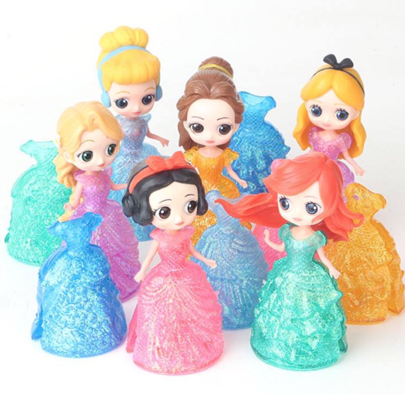 可换衣换装水晶公主手办系列玩偶公仔小孩过家家送女孩子玩具礼物