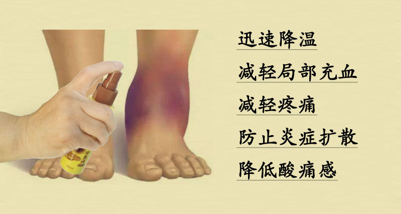 土楼万应冷敷液止痛肌肉关节跌打损伤疼痛肿胀麻木软组织冷敷理疗