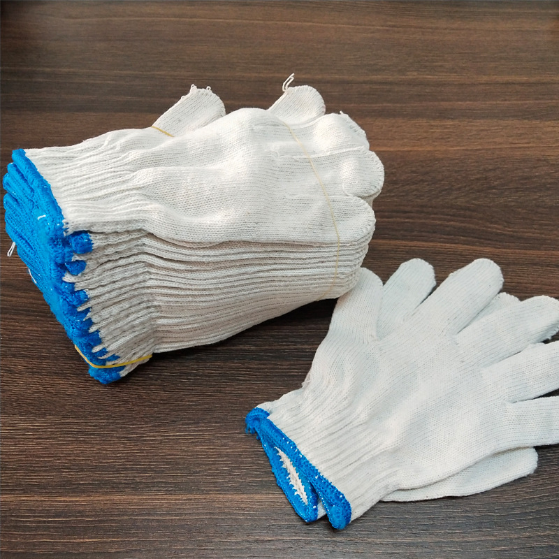劳保用品沙手套劳保 耐磨 工作手套棉白手套工地手套劳保线手套