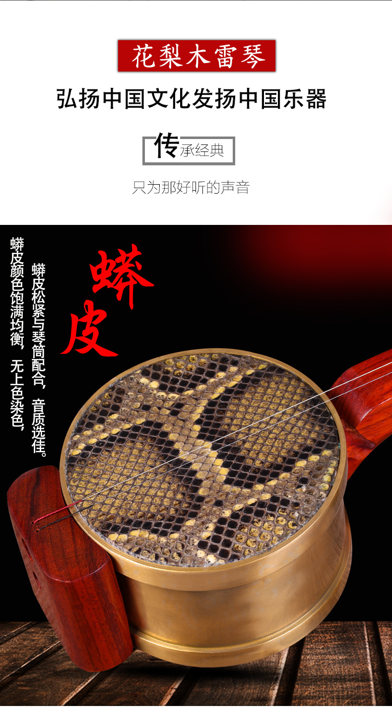 依之木擂琴 乐队剧团用雷琴 苏州工艺 坠胡 拉弦乐器
