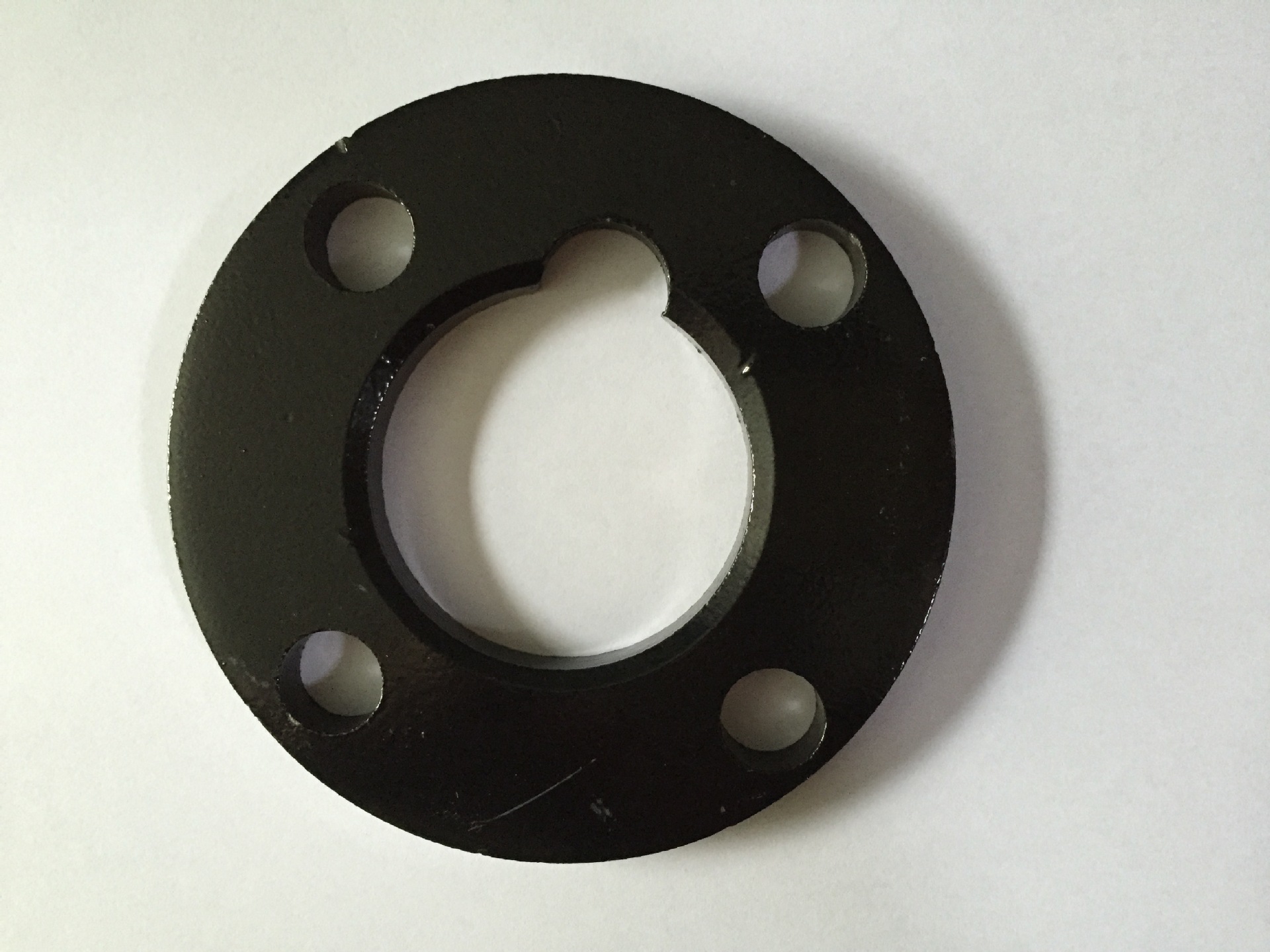 pe电熔法兰铁片电熔喷塑法兰盘 pe铁片75,90,110,160,200包邮