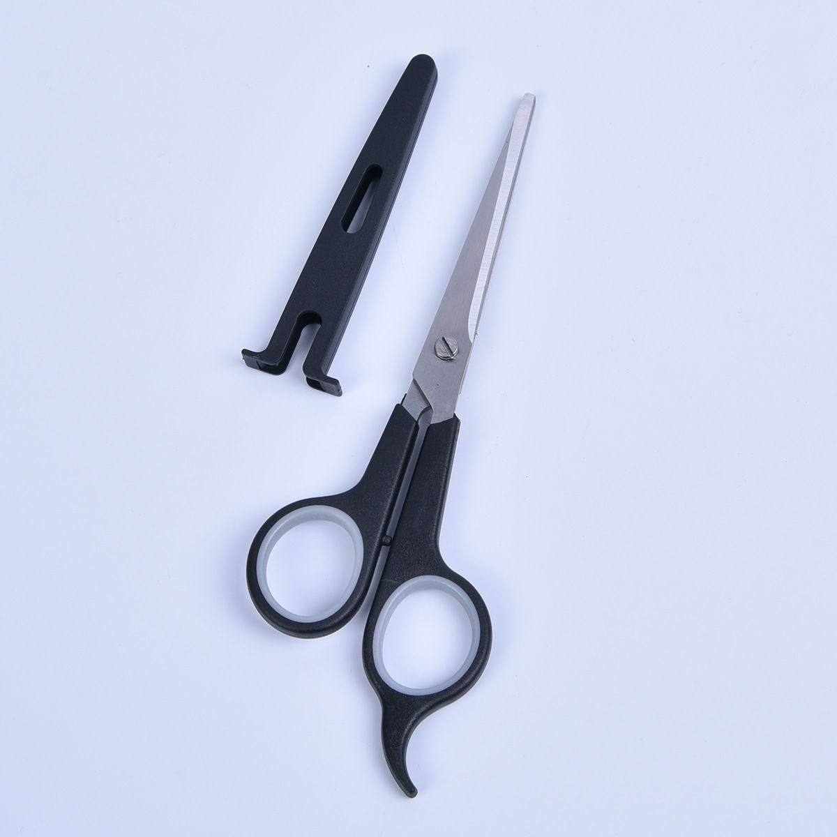 Plastic Handle Hair Scissors Hair Cut Scissors Serrated Cut with Tail Small Scissors DIY Pullover Cut Bangs Thin