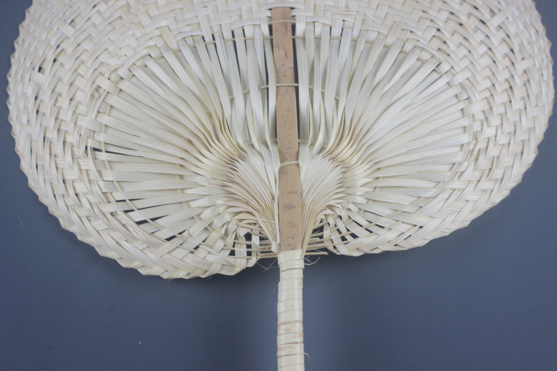 竹编扇子 夏季蒲草扇 夏凉必备手工编织