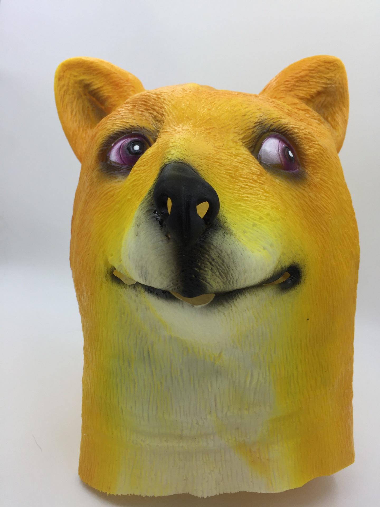 派对表演漫真神烦狗头套doge狗头面具动物头套化妆舞会拍照道具