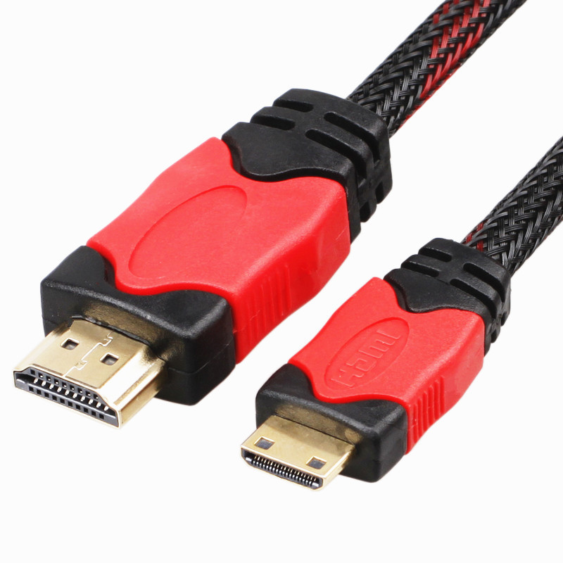 szhy-link mini迷你hdmi高清视频线mini hdmi to hdmi视频连接线