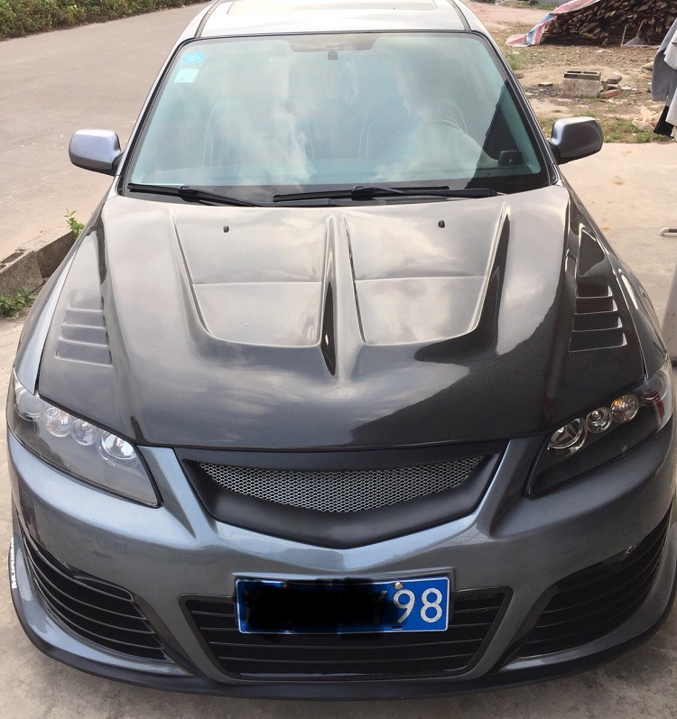 马自达m6开孔机盖豪华版 马自达6机盖 马自达m6发动机盖 m6引擎盖