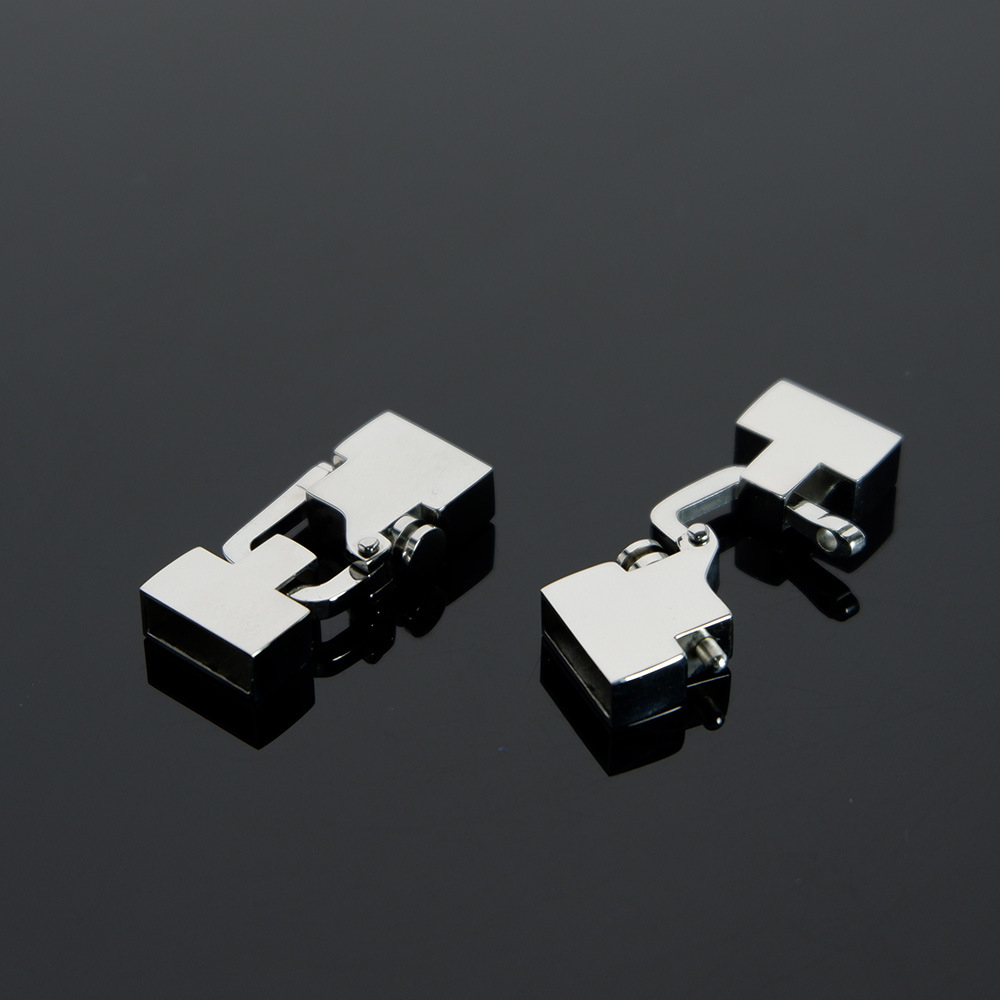 外贸热销不锈钢扣 皮绳手链扣 男女手绳扣 保险扣 钛钢金属扣子