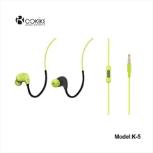 出货跨境cokike运动监听入耳式耳塞手机重低音线控耳机K5