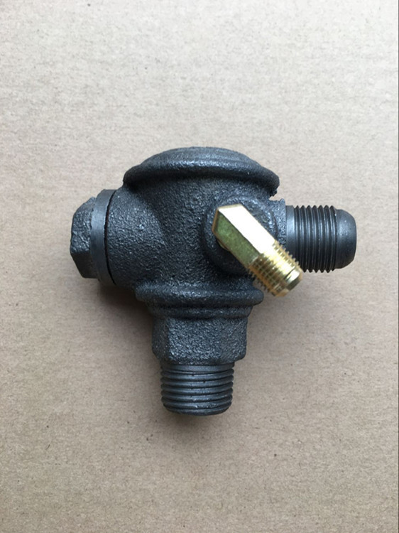 空压机小型打气泵无油机活塞式直联机配件纯铜单向阀止回阀三通