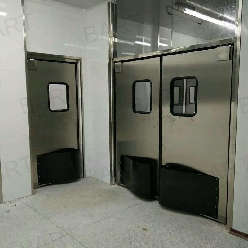巴特便利店自由门无障碍卫生间自动门双向自闭门通道撞击回位门