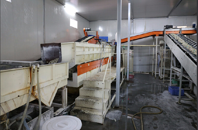 全自动隧道式振动研磨机清洗烘干生产线触摸屏plc控制厂家直销