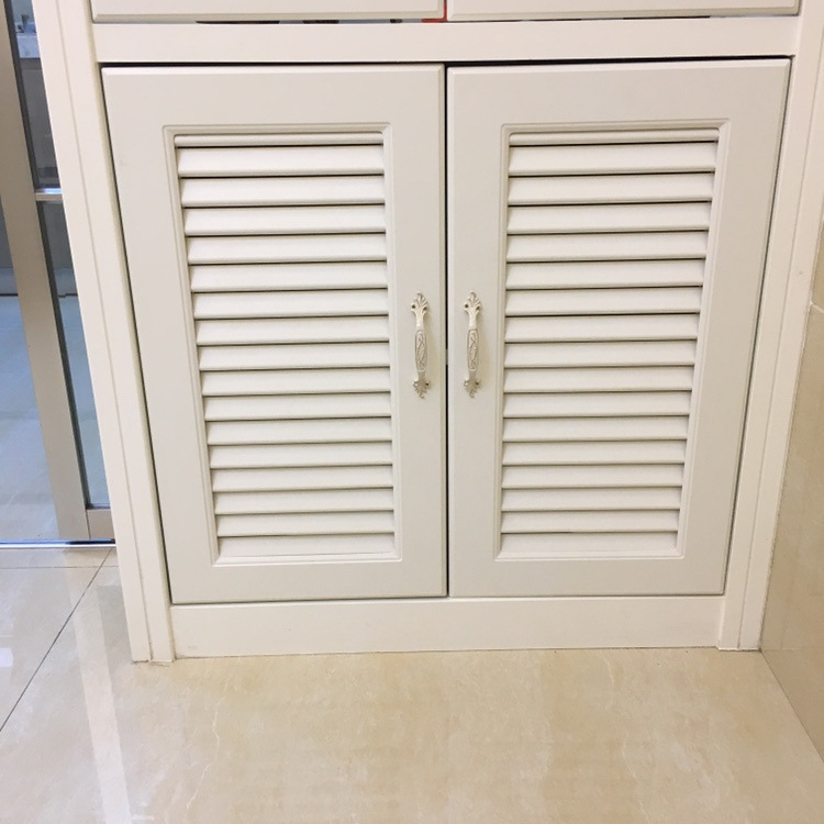 定做模压门板网格门真百叶门假百叶吸塑酒柜衣柜鞋柜门厨房定制