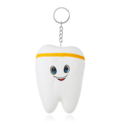 热卖squishy仿真pu慢回弹发泄牙齿玩具早教道具挂件及摆饰现货