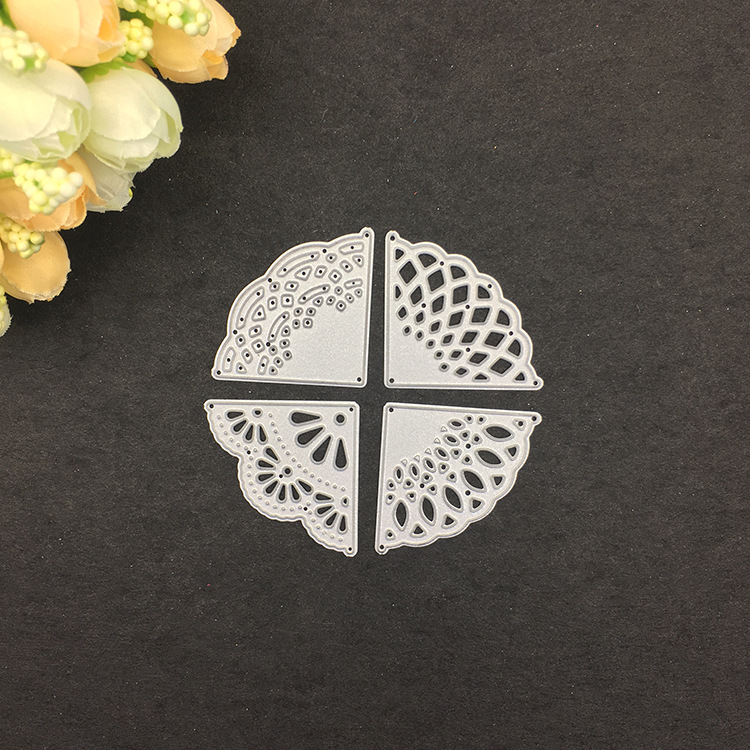 scrapbook diy刀模 碳钢刀模儿童益智diy压花刀模切割模版 4x扇片