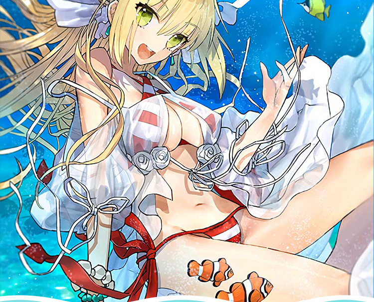 漫之秀 fategrandorder泳装尼禄coscaster尼禄cosplay泳衣服装