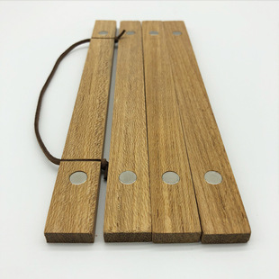 厂家直销实木磁性挂轴 装饰画杆 现货批发木制diy柚木磁铁挂轴