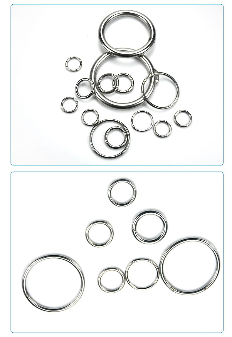 304不锈钢o型圈 各种尺寸圆环圆圈海洋捕捞鱼网用圆环