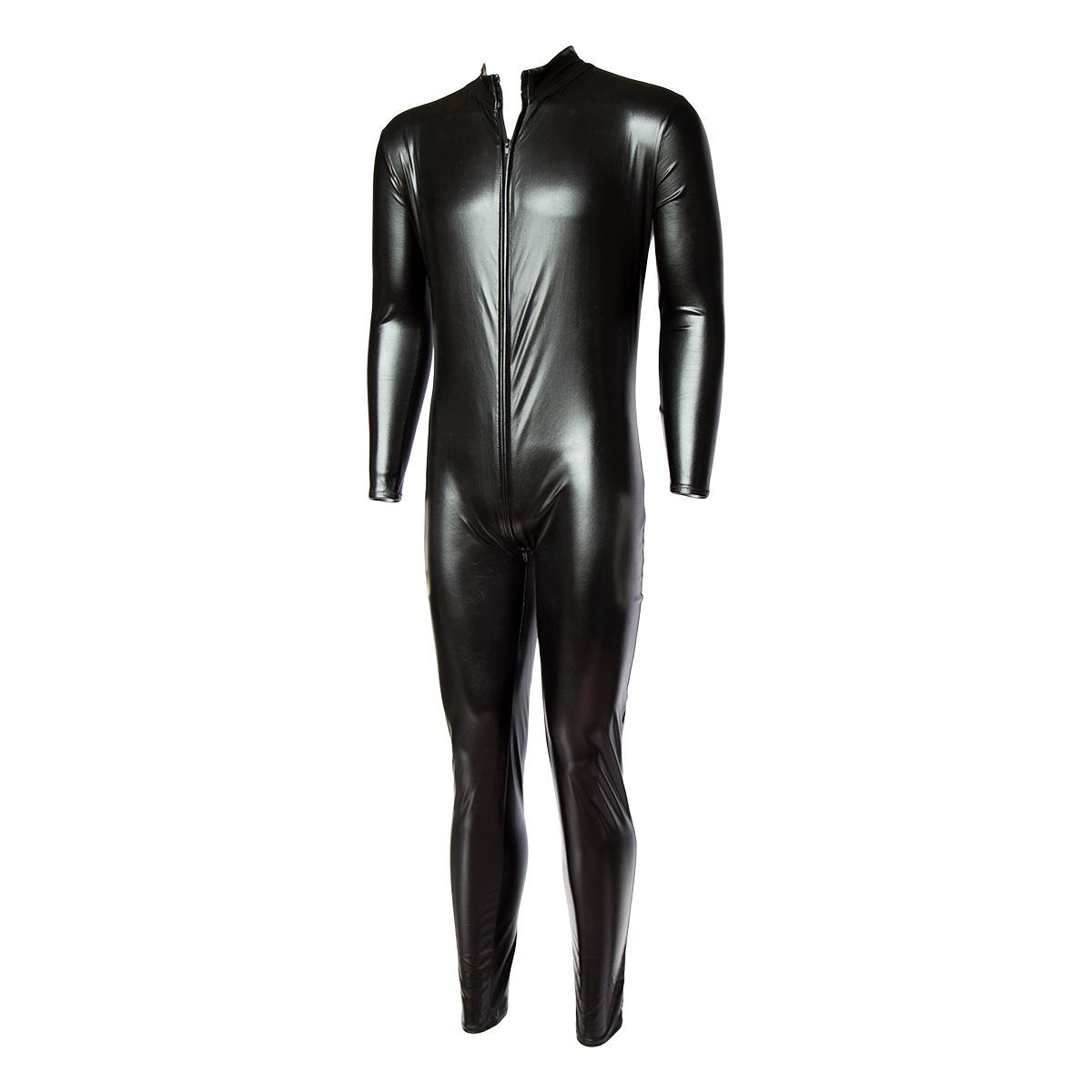 男款皮革内衣舞台演出服开档连体情趣内衣男款分码男士漆皮连体衣