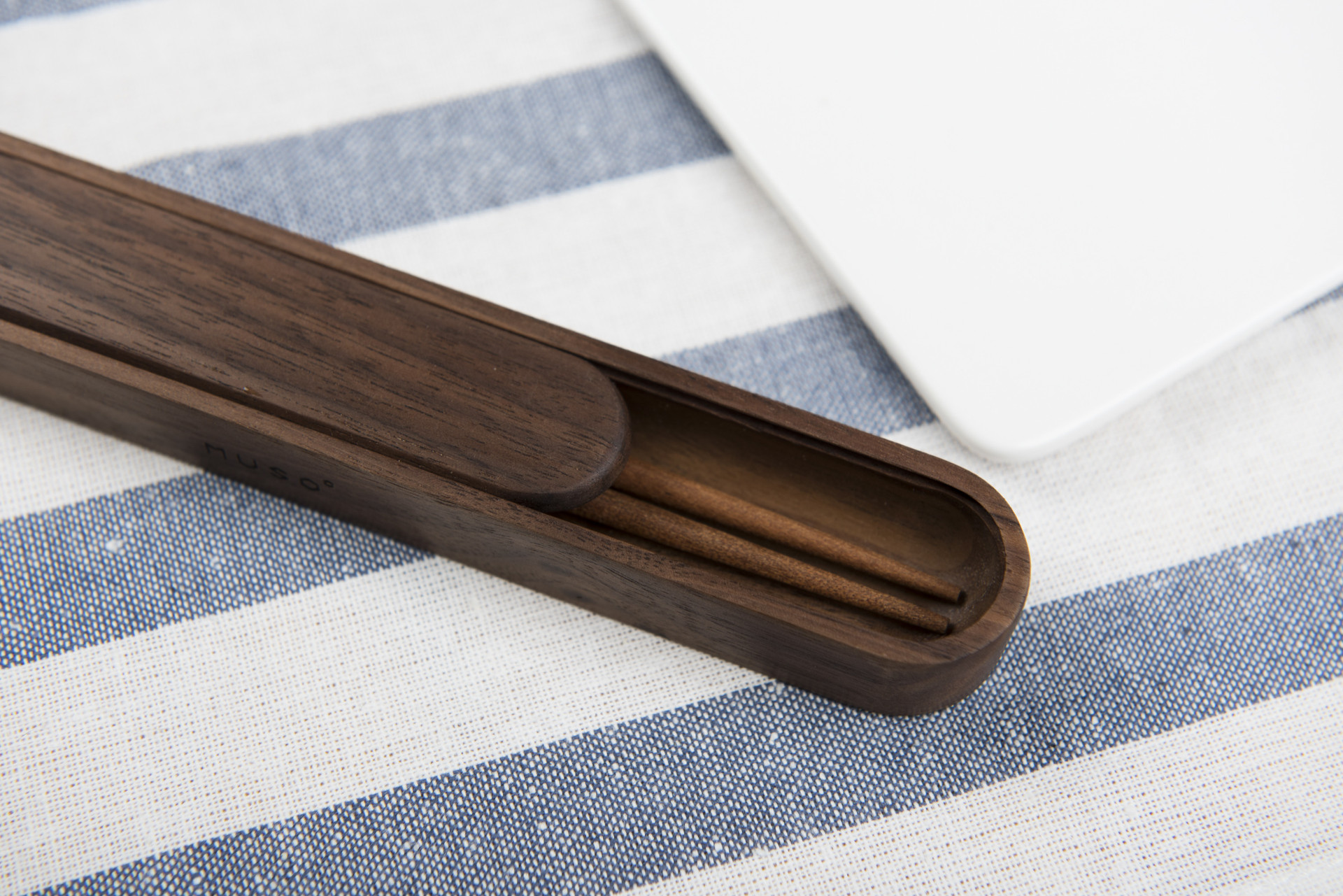 木素也环保筷子盒实木质创意旅行学生便携带盖多功能定制