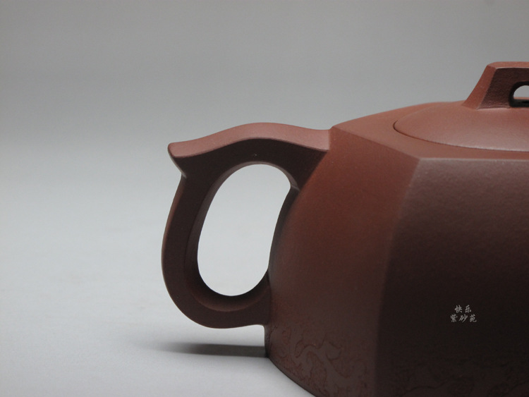 宜兴精品底槽清名家吴金兰卢达新六方井栏紫砂壶纯全手工家用茶壶